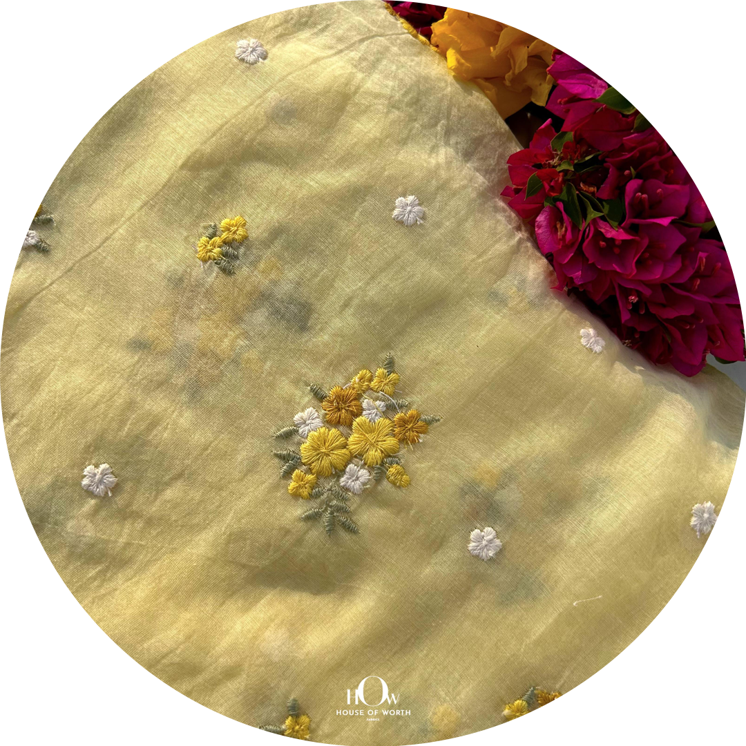 Pure mul chanderi fabric. silk chanderi fabric for suits.