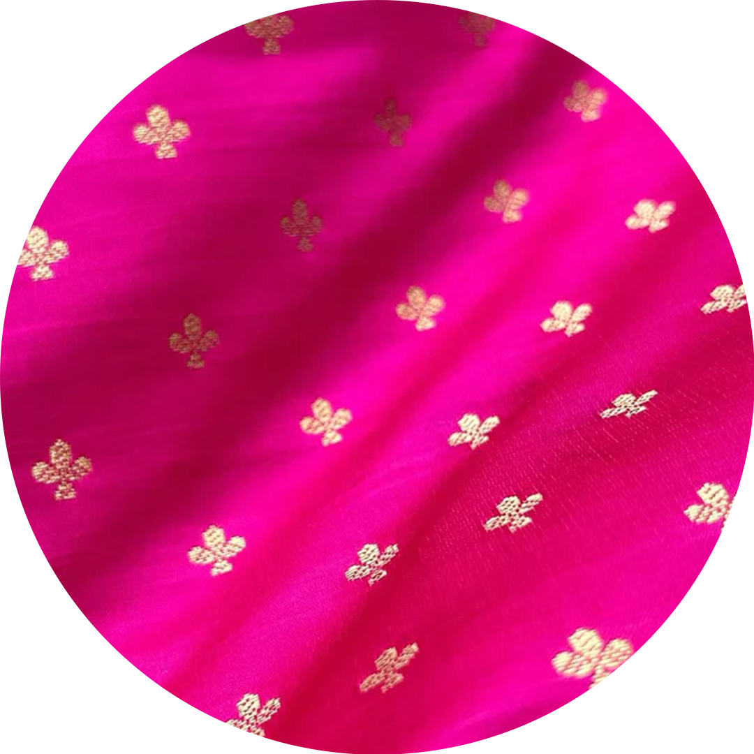 Pure silk fabric for suits. Pure silk saree for wedding.