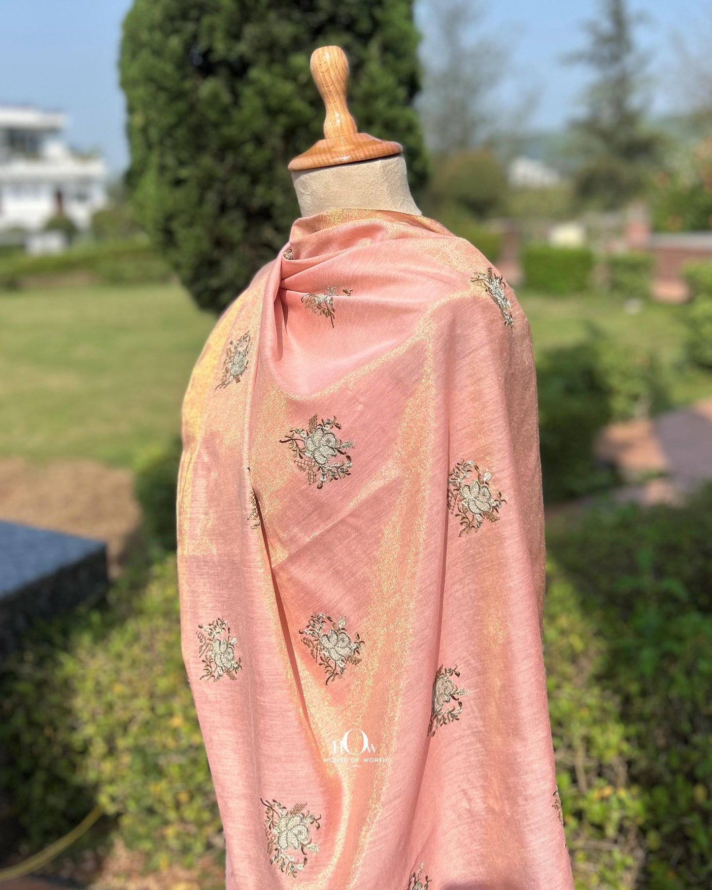Unstitched banarasi suit set for wedding and festive wear