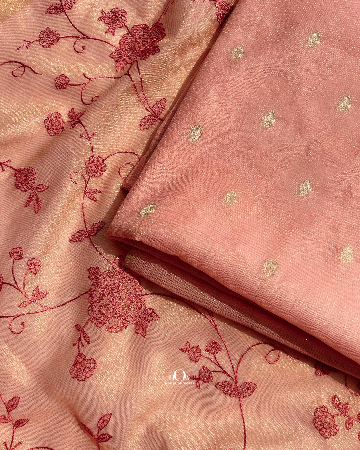 Lightweight cotton unstitched suit with matching dupatta and bottom. Pure banarasi suit price.