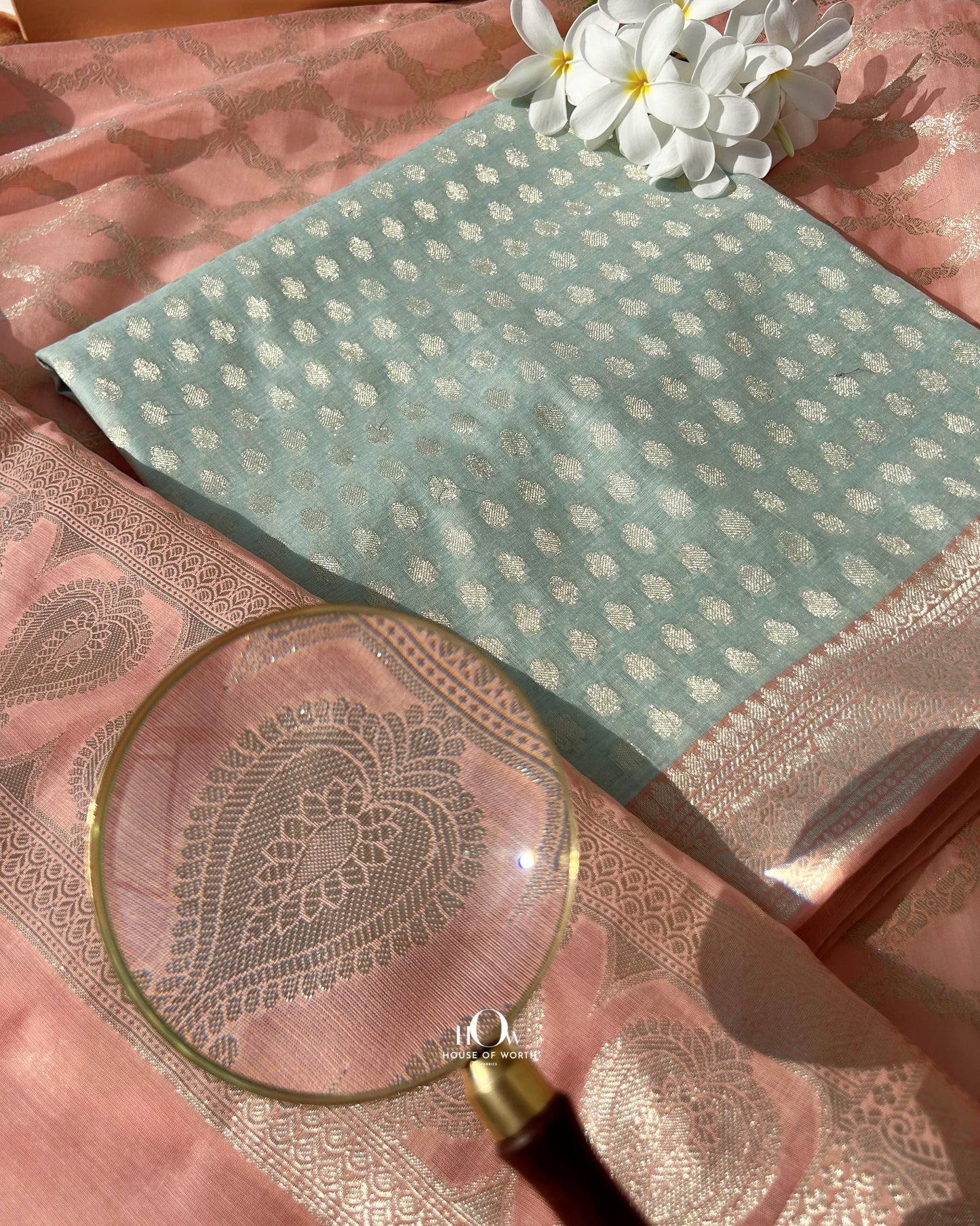 Handloom Banarasi cotton suit fabric with jaal dupatta. banarasi suit with dupatta readymade