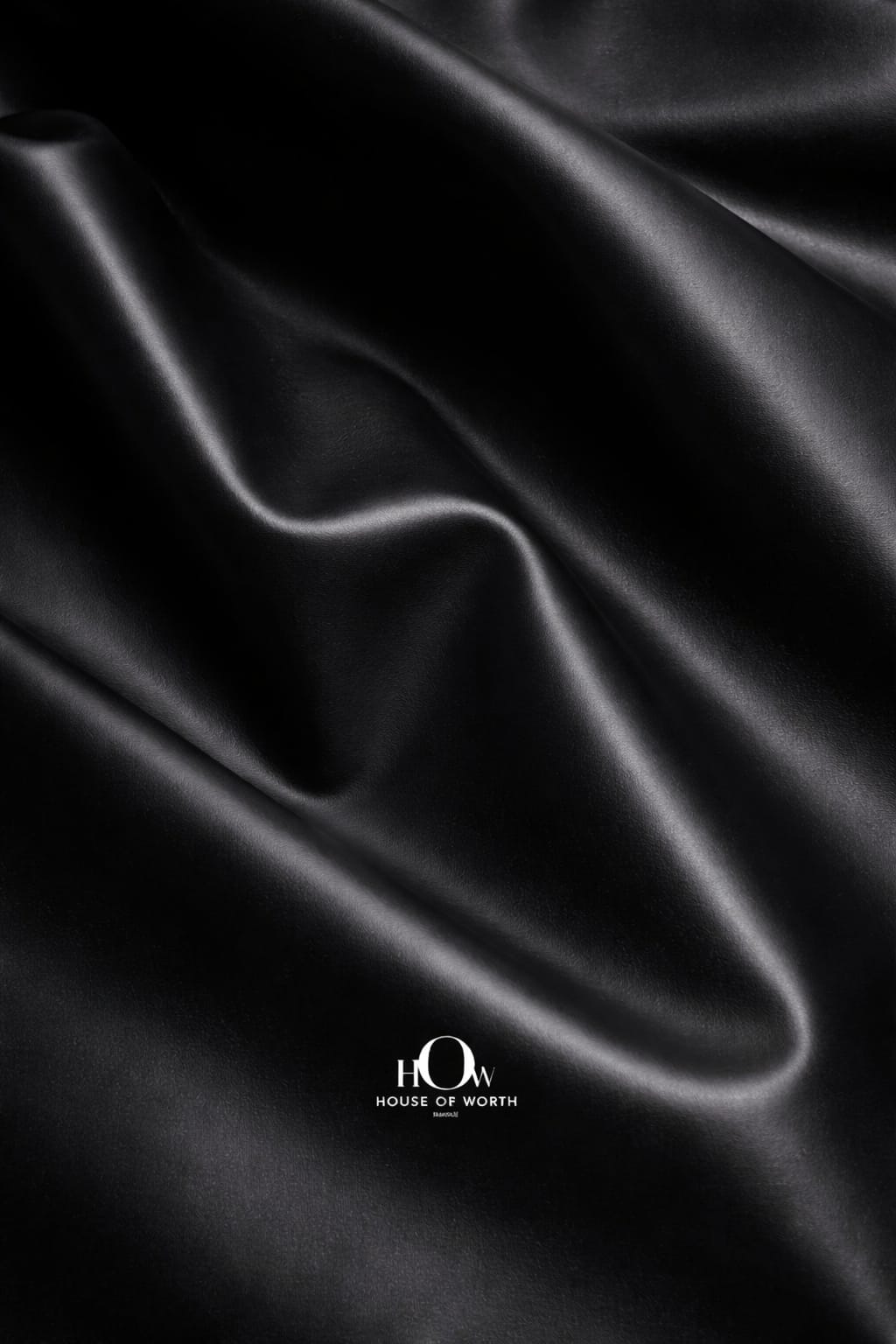 Black leather fabric for upholstery on sofas and chairs with sleek, wipe-clean surface
