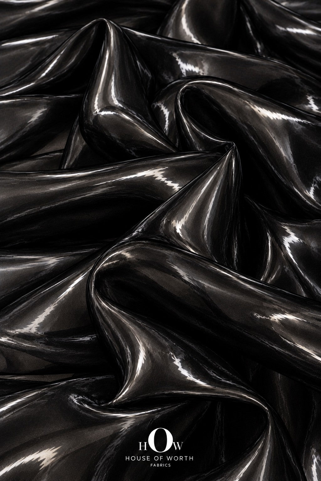 Black liquid organza fabric for cocktail dresses and western wear