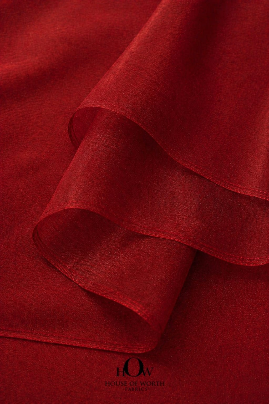 lightweight red banarasi tissue fabric festive wear