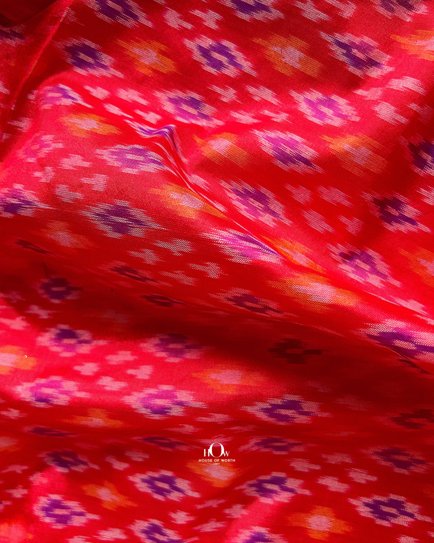 Pure ikat silk fabric rolls for wholesale – authentic Pochampally ikat suppliers.