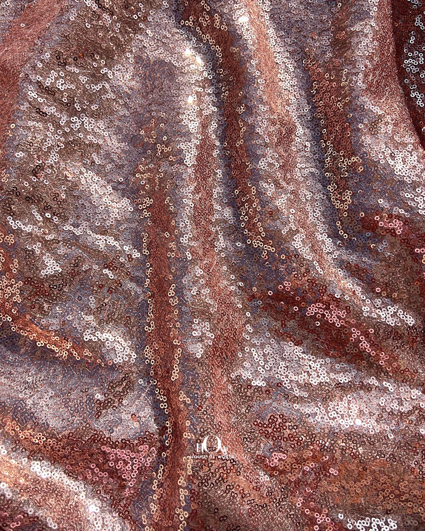 Imported Zara sequins fabric featuring 2mm sequins – perfect for western dresses, supplied by Surat and Bhiwandi fabric importers.