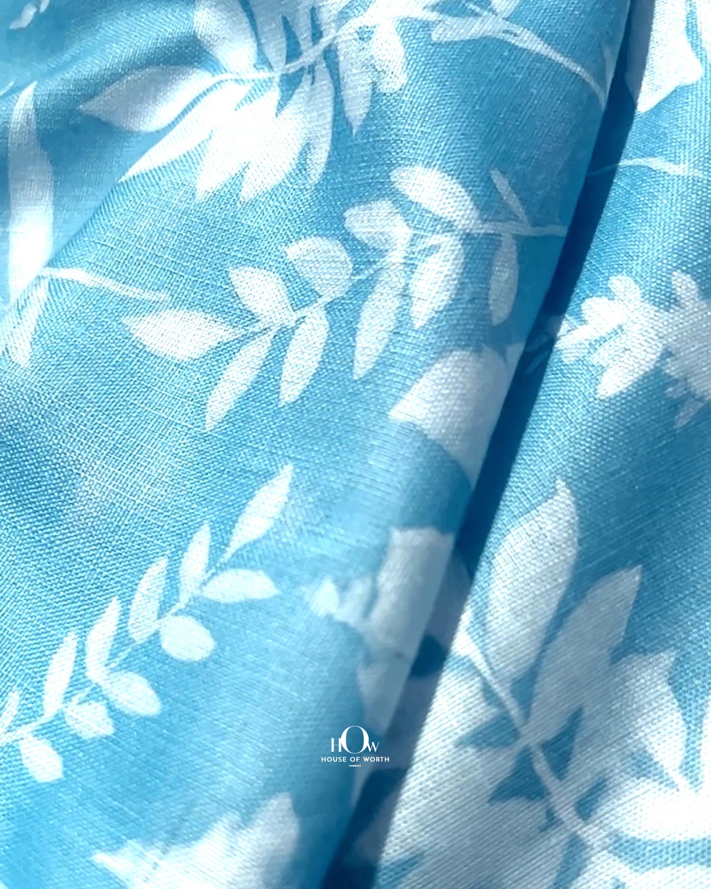Printed cotton linen fabric for summer kurtas breathable and suppliers.