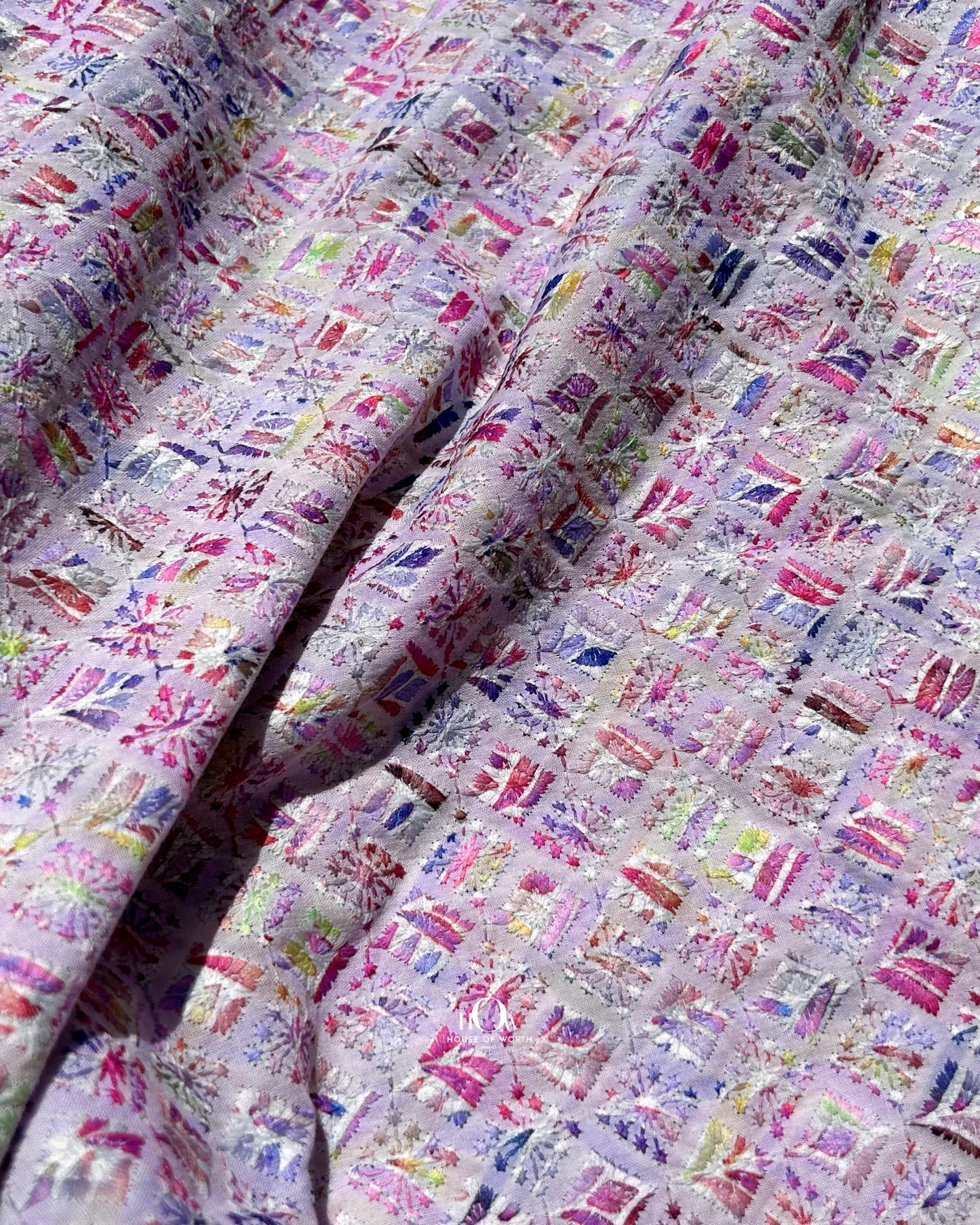 Pure Hakoba cotton fabric in delhi and lucknow. pure hakoba cotton schiffli fabric