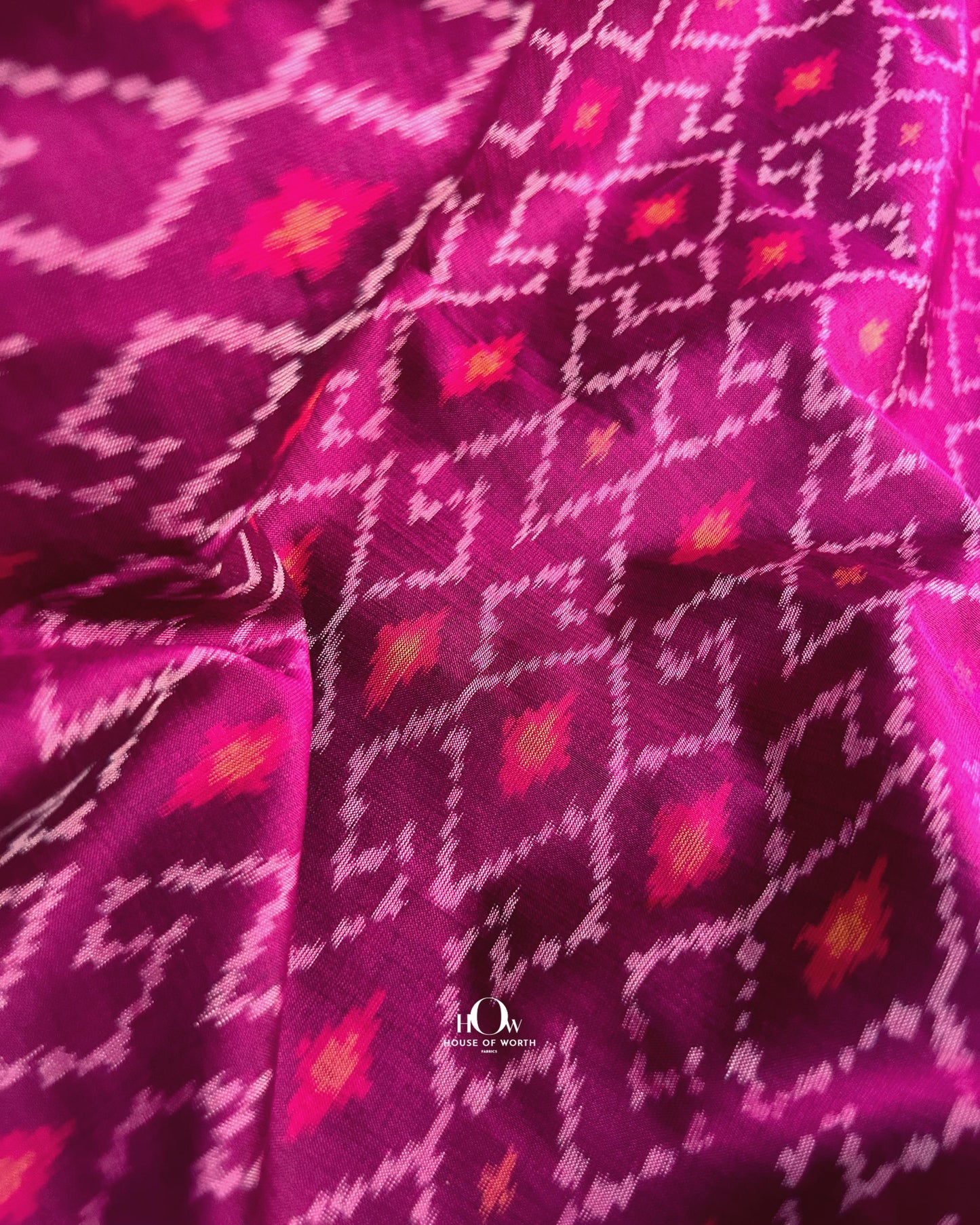 Pure ikat silk fabric rolls – vibrant Pochampally designs in Mumbai
