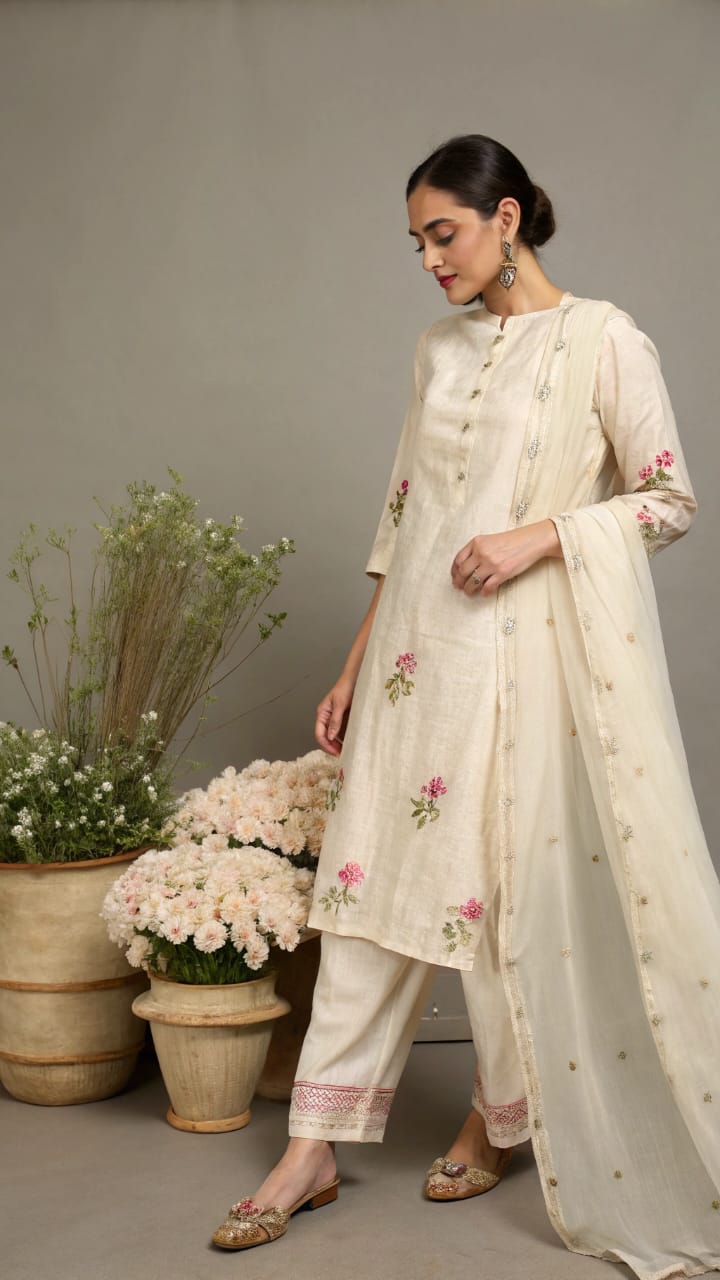 Pure mul chanderi fabric. Mul chanderi fabric for summers