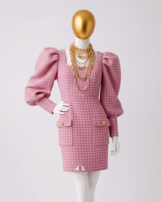 Imported tweed fabric for garments and more.