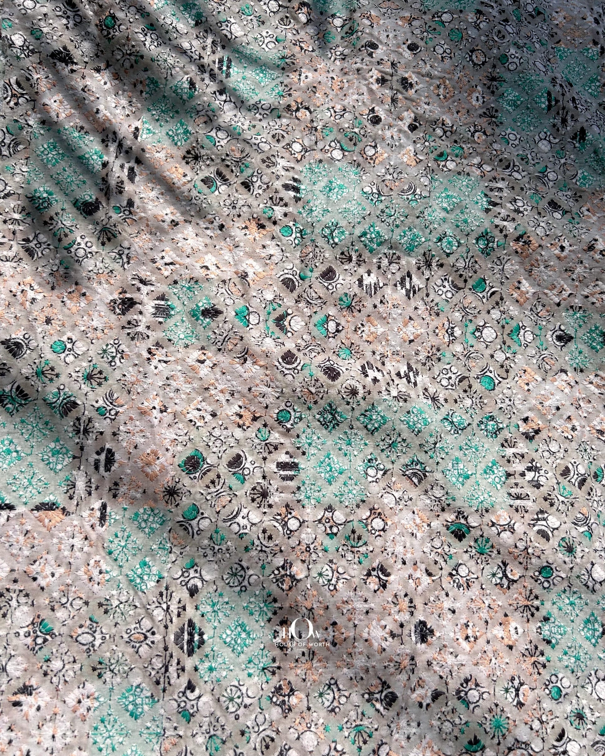 Premium Hakuba cotton fabric for chikankari work, sourced in Surat