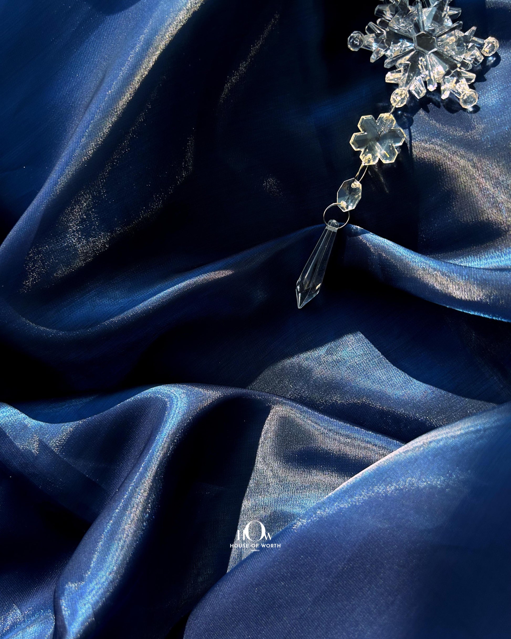 Glass organza fabric for designer lehengas and kurtas – available in Delhi and Mumbai boutiques.
