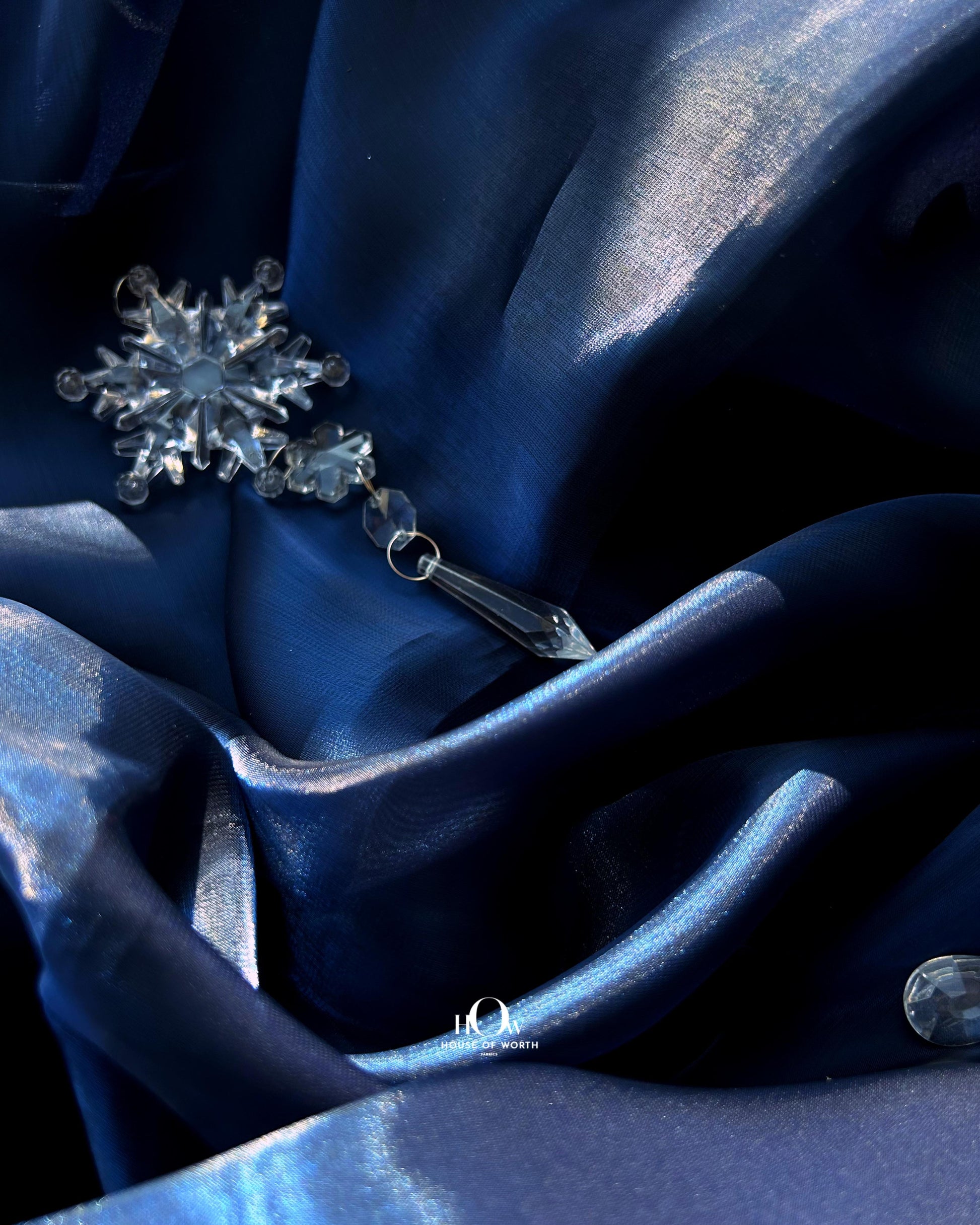 Premium organza IL fabric for partywear lehengas and kurtis – stocked by Chennai fabric dealers.
