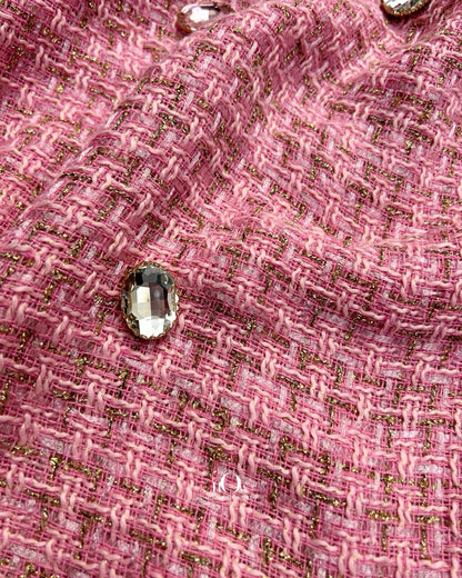 Imported boucle weave tweed fabric.