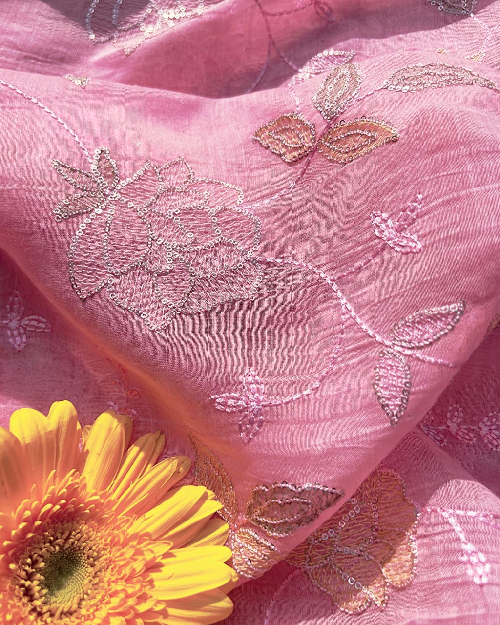 chanderi silk fabric 