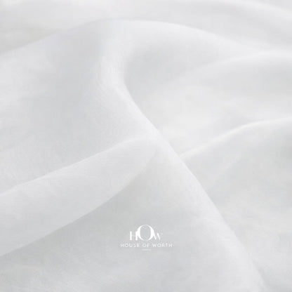 White chiffon fabric for custom dyeing boutique collections