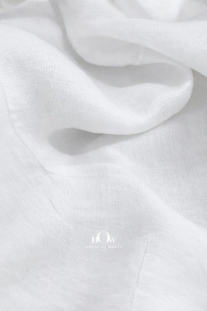 White muslin fabric for custom dyeing boutique and designer use