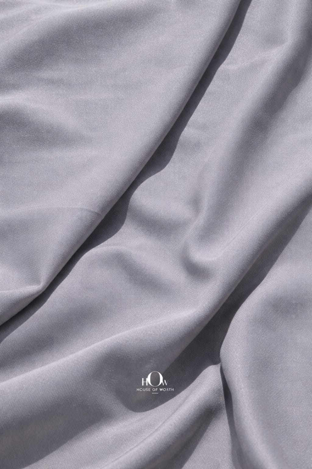 Grey imported banana crepe fabric, smooth finish premium crepe for office wear dresses