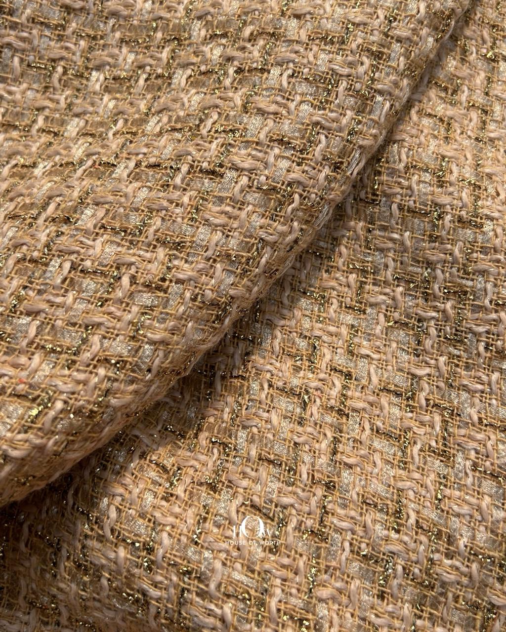 High quality tweed fabric for garments.