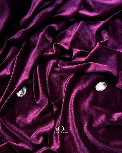 Imported velvet fabric for garments and more.