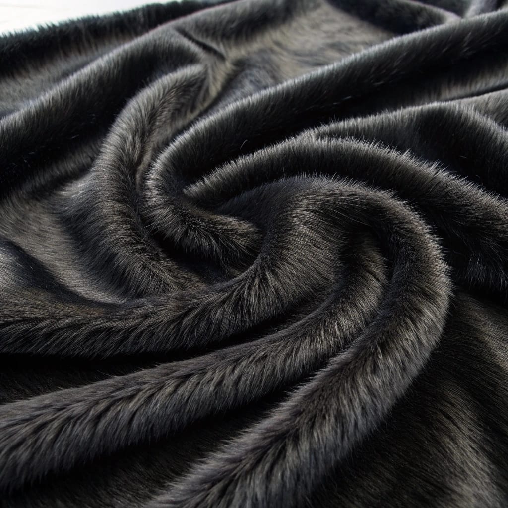 fabric fur material for jackets and coats.