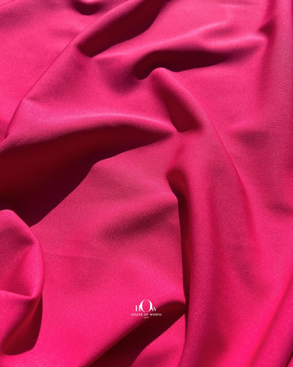 imported barbie crepe for blazer and pants.