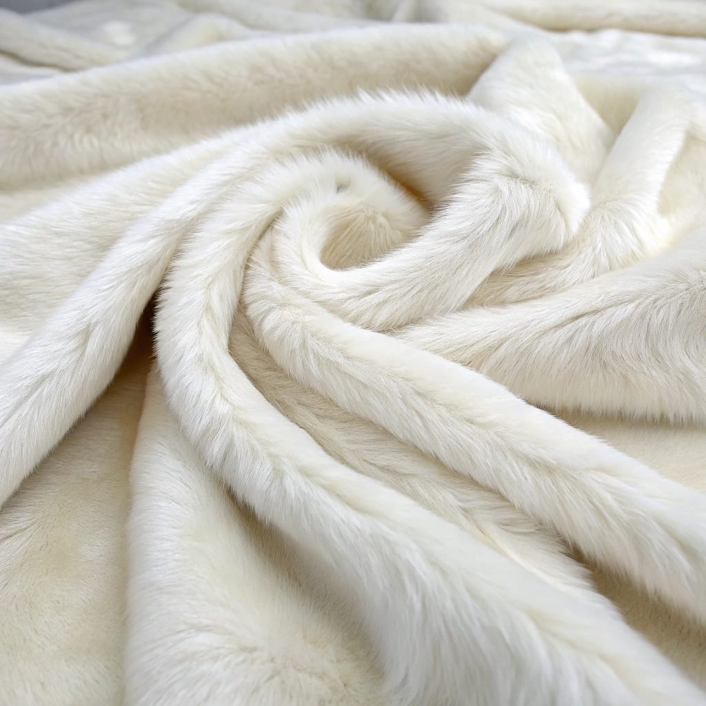 Rabbit fur fabric for garments