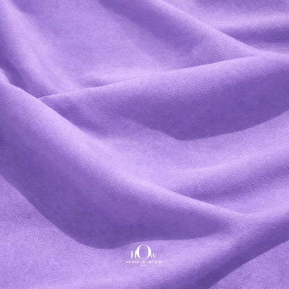 Plain lilac banana crepe fabric by metre for pastel collections and photoshoot dresses