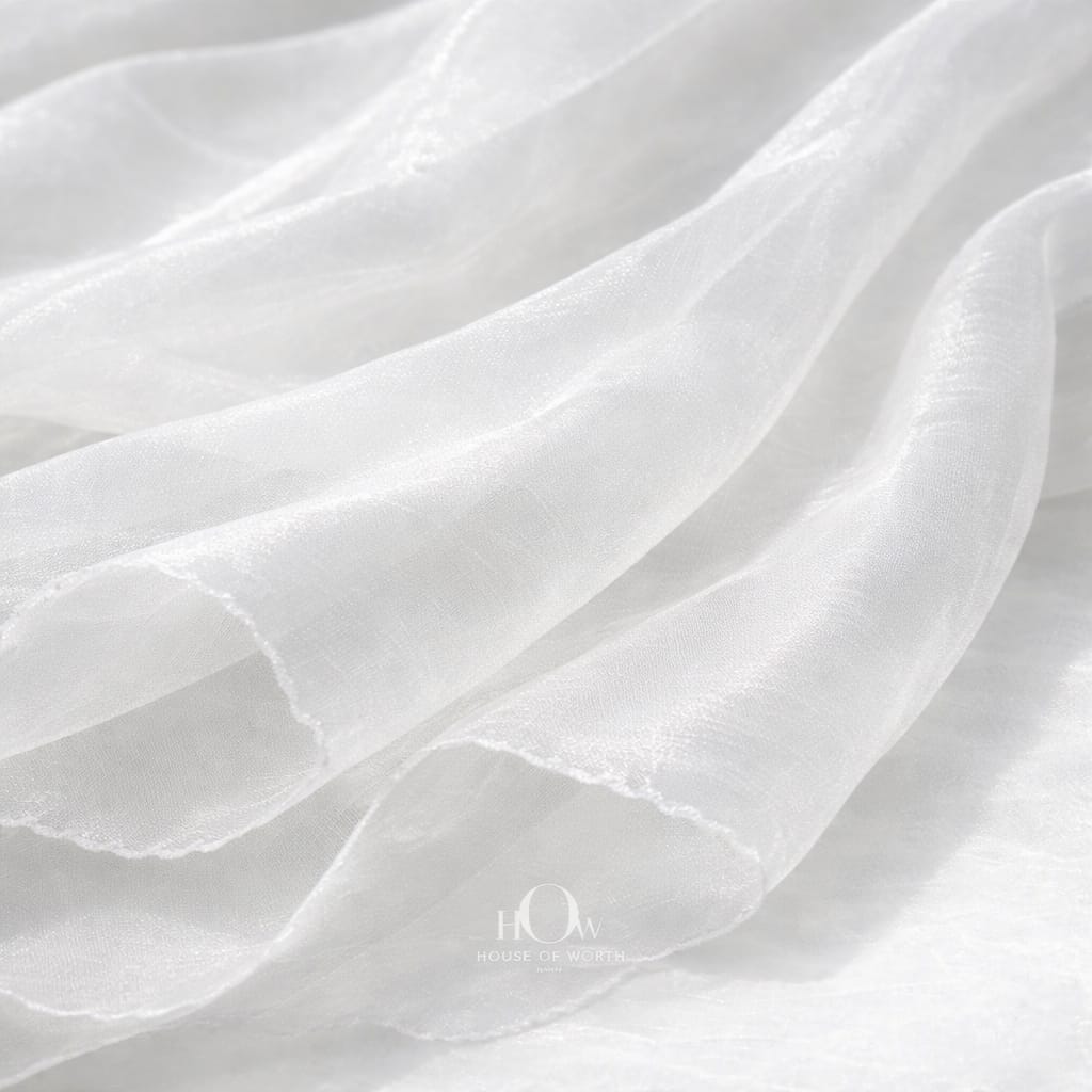 Sheer luxury organza fabric for export garment manufacturing India