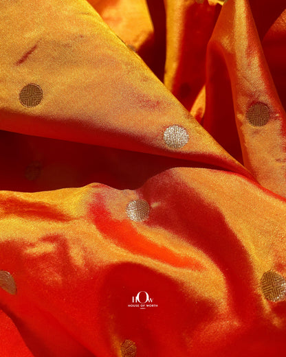 premium 100% Pure banarasi silk fabric for indian traditional and ethnic wear.