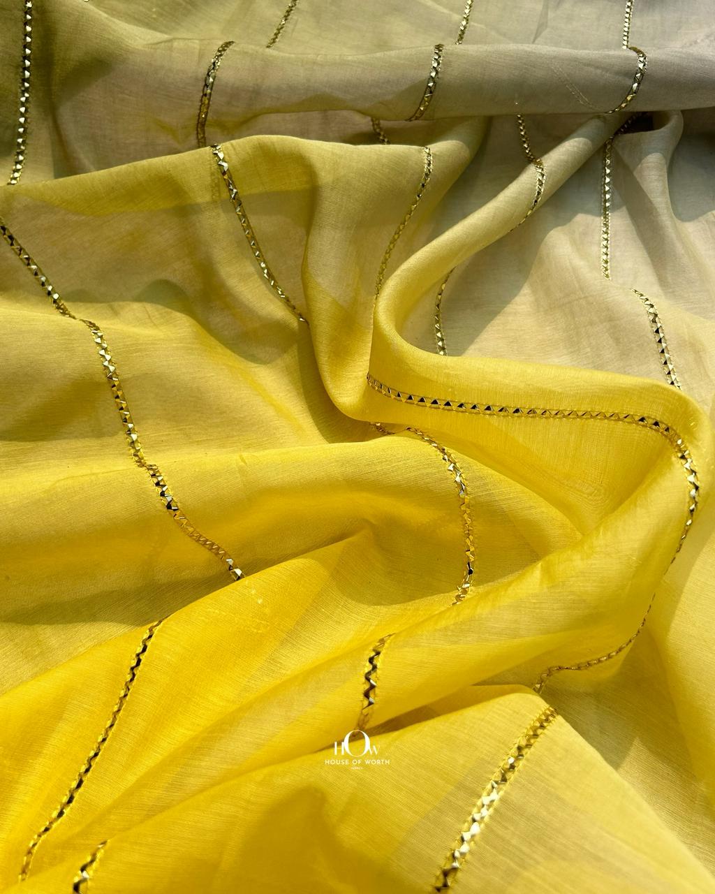 Ombre Mul Chanderi fabric ideal for kurtas and ethnic wear