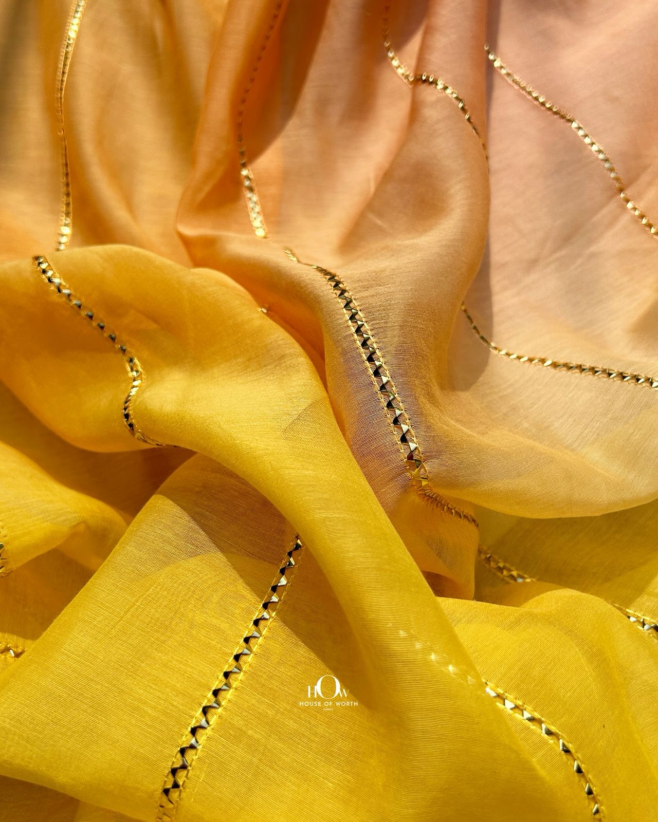 Ombre Chanderi fabric for boutiques and designers