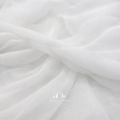 Lightweight flowy chiffon fabric for bridal and couture use