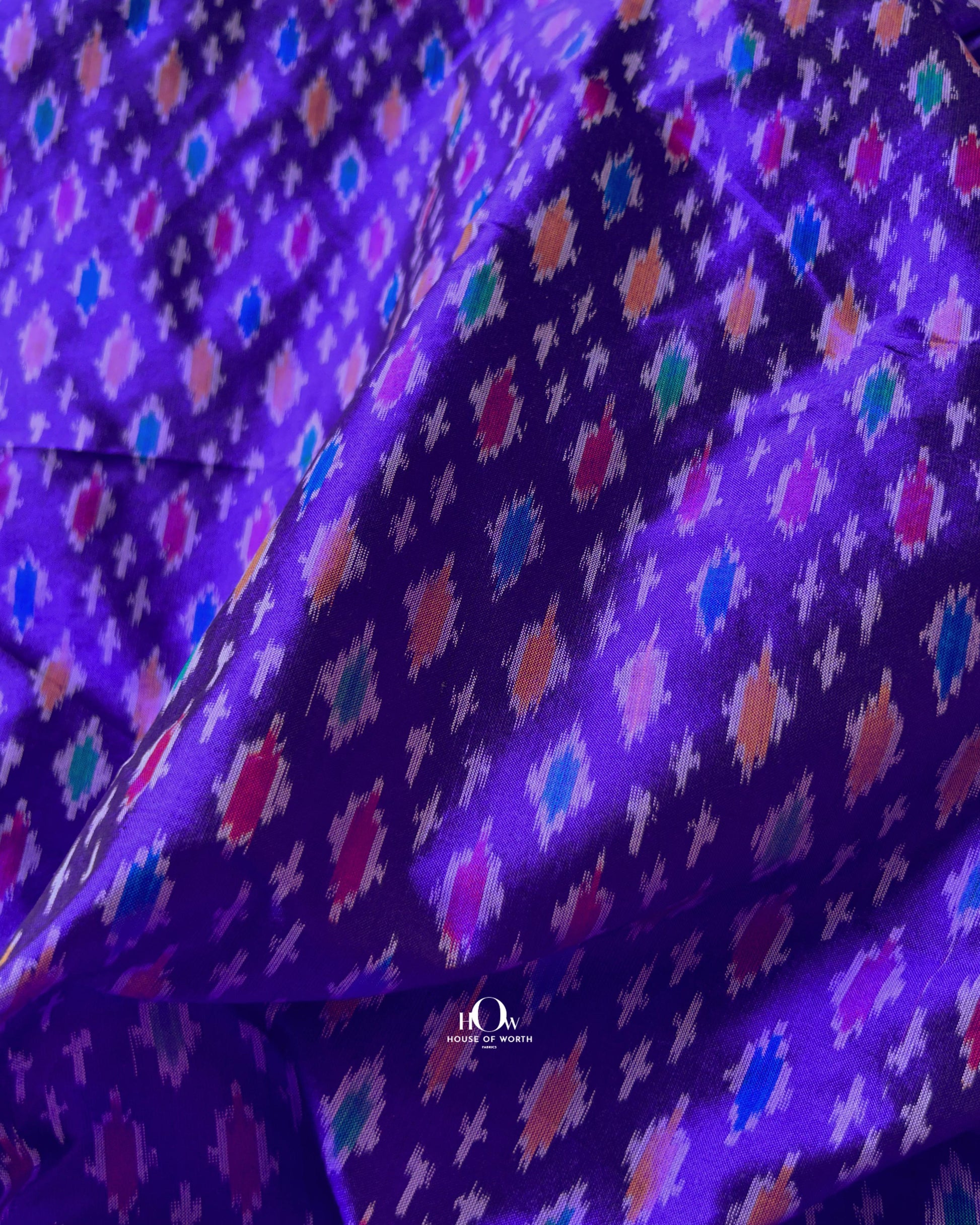 Handloom Pochampally ikkat silk dress material – perfect for festive kurta sets.