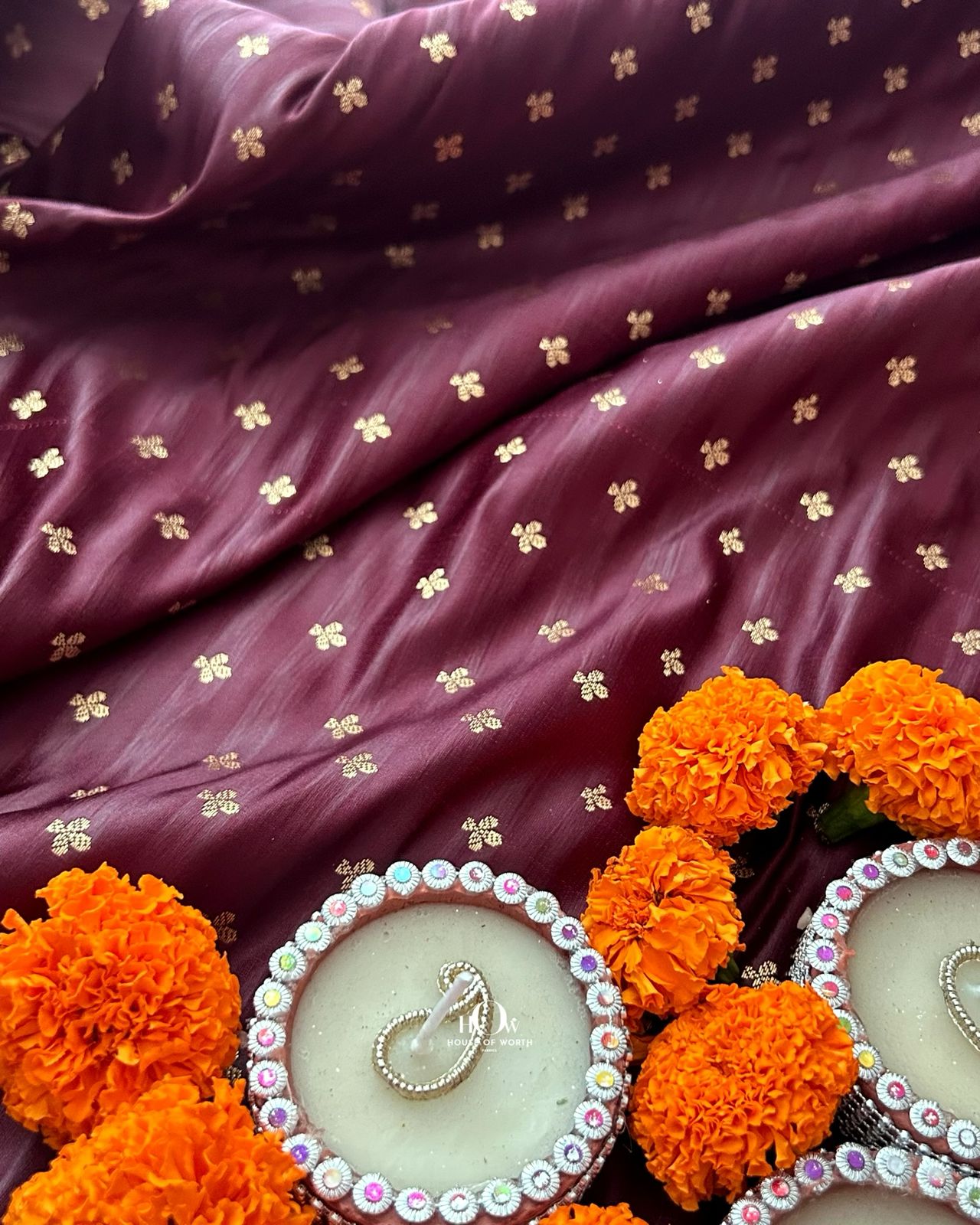 Semi Katan silk fabric for bridal sarees – stocked in Delhi and Surat markets.