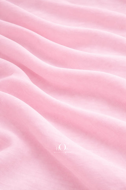 Baby pink cotton poplin fabric imported premium smooth finish