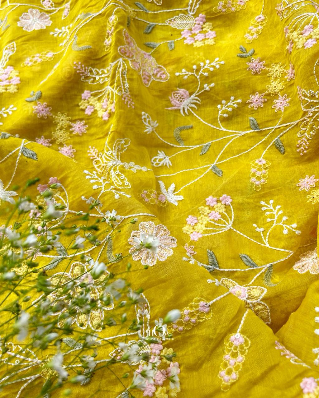 banarasi chanderi fabric