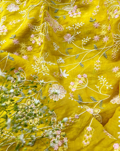 banarasi chanderi fabric