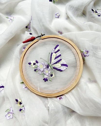 pure banarasi chanderi fabric