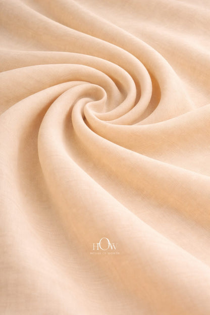 Beige cotton poplin fabric imported premium smooth finish