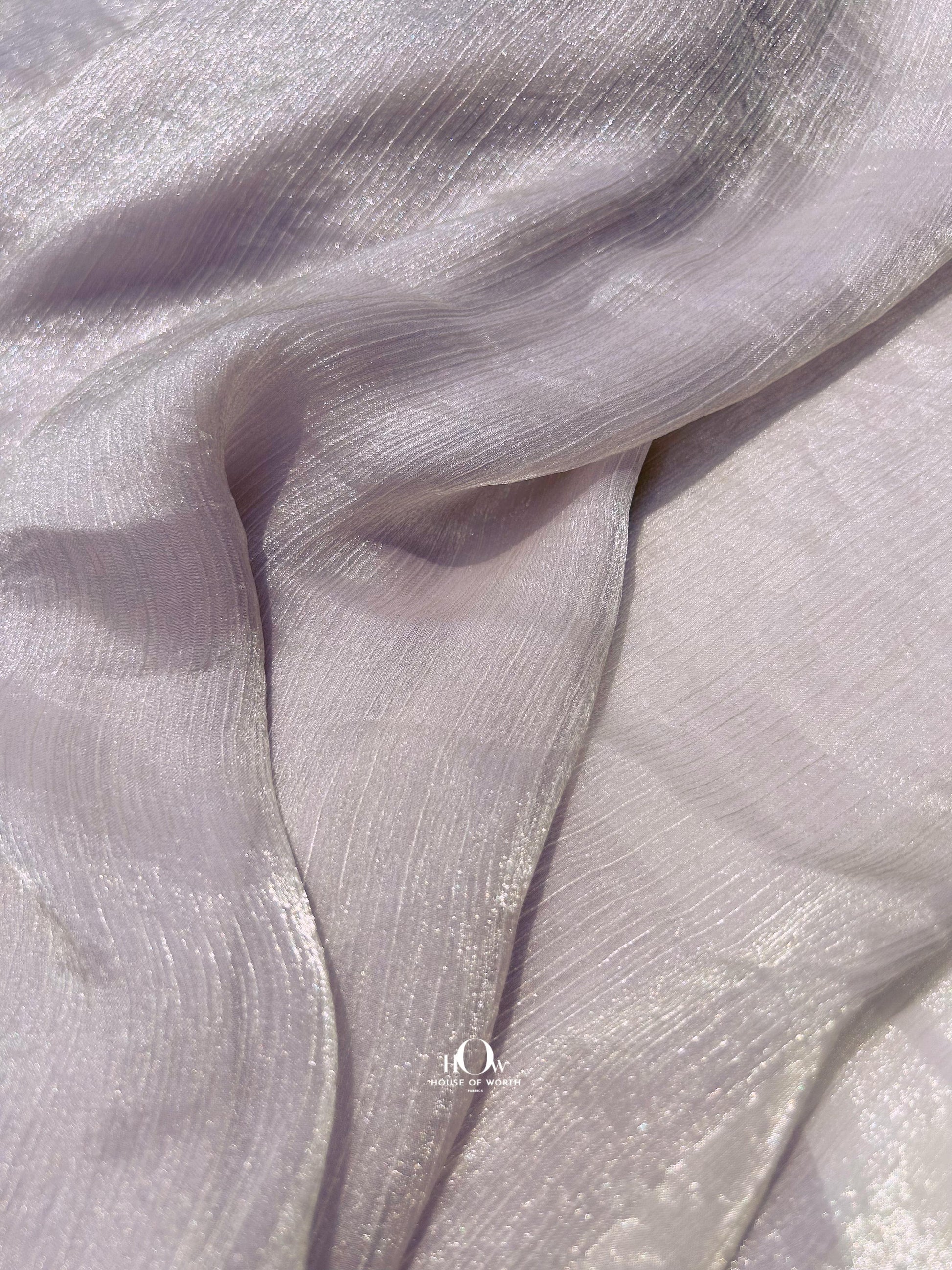 Designer-grade silk chiffon fabric – ideal for western tops and bridal overlays, bulk from Bhiwandi.
