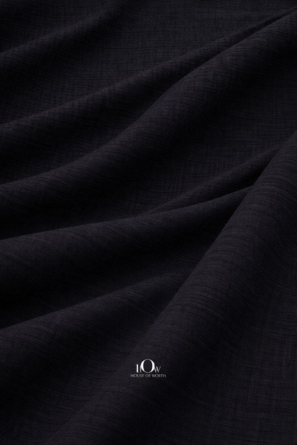 Premium cotton linen blend fabric black for garment manufacturing and export orders