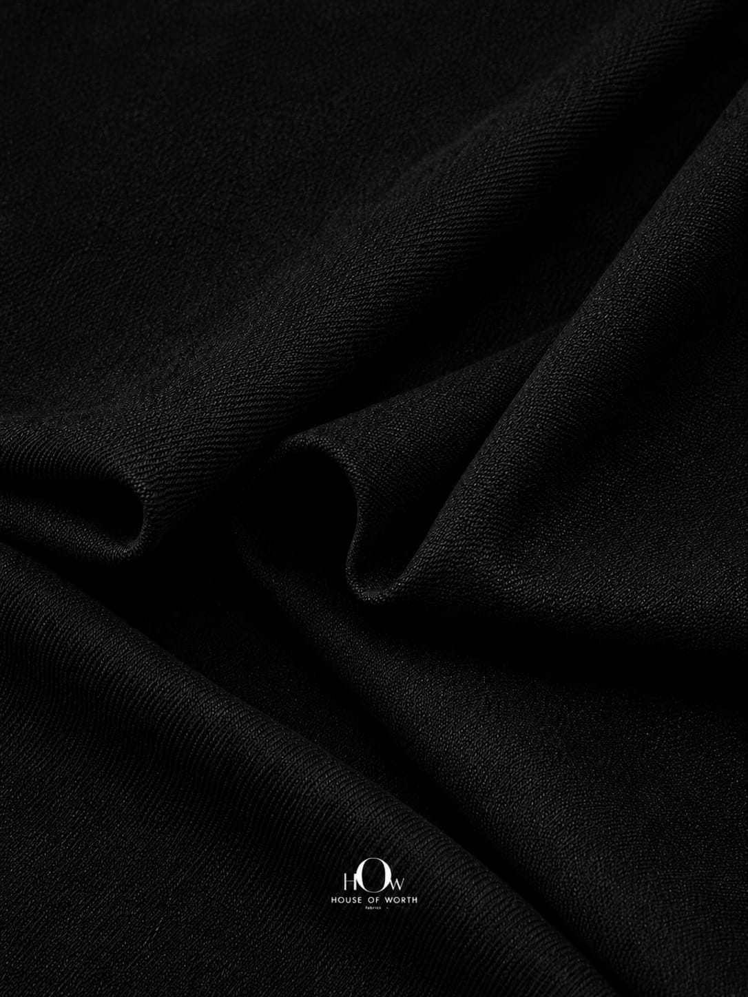 Black denim fabric roll for jeans and durable garments