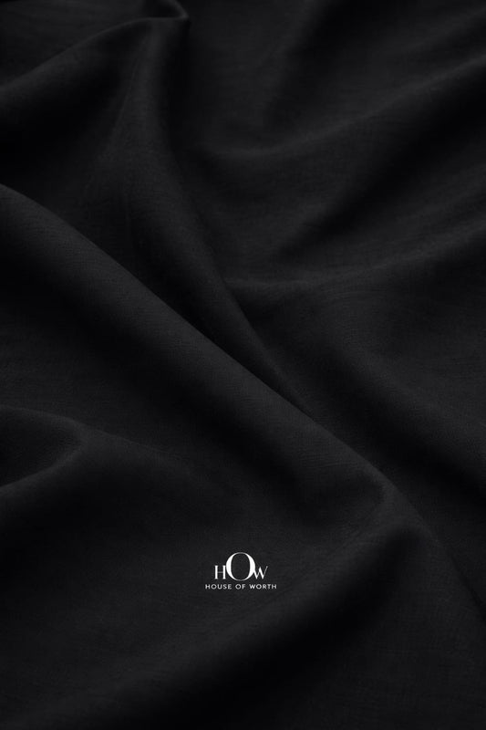 Black cotton poplin fabric imported premium smooth finish shirting material