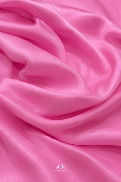 Lightweight Pink Natural Crepe Fabric for designer garments