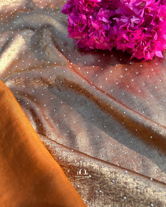 Big width rhinestone fabric for bridal lehengas – imported and available for B2B orders in Bombay and Surat.