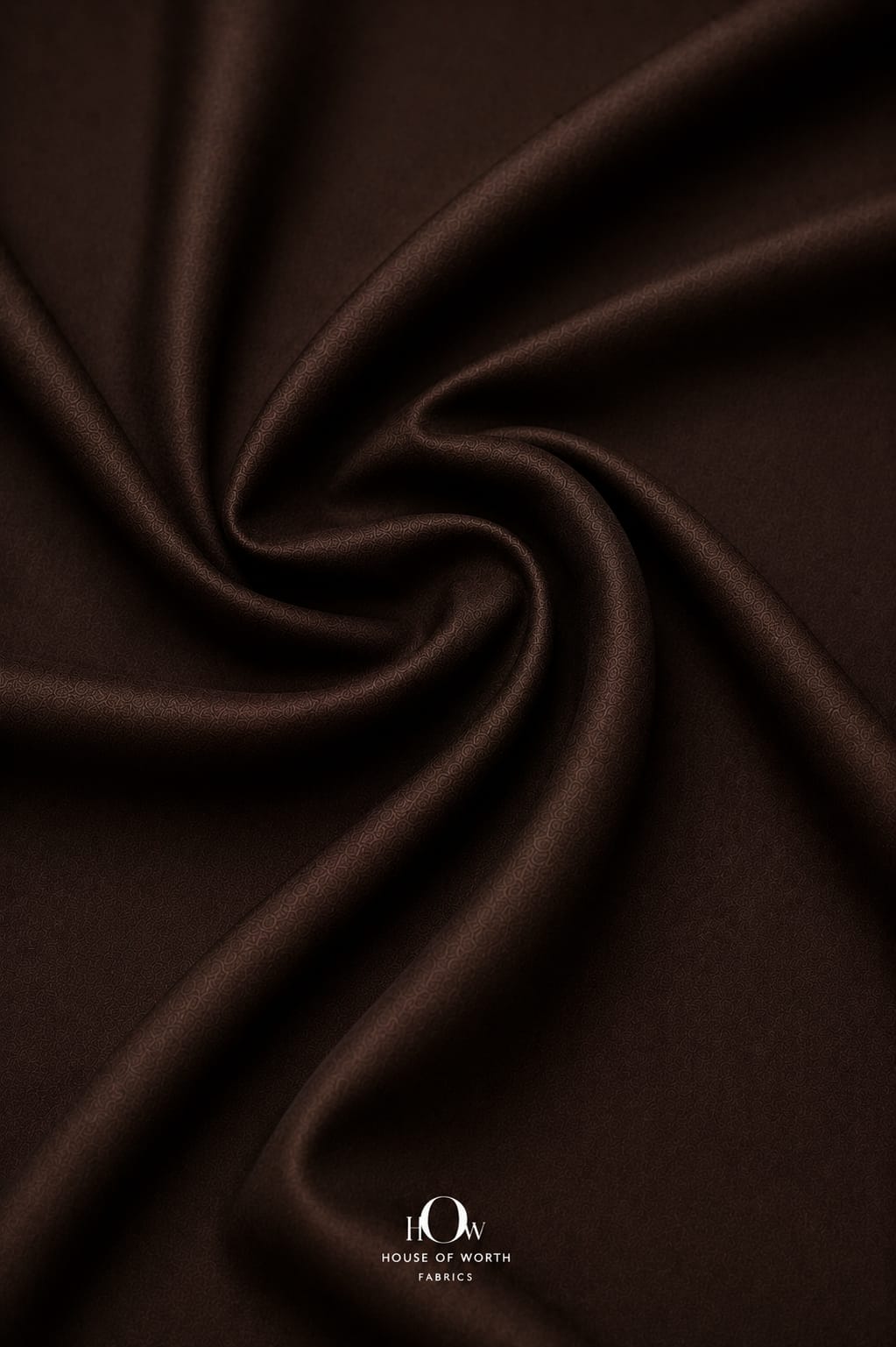 Brown stretch Lycra fabric with refined fall for wester wear dresses