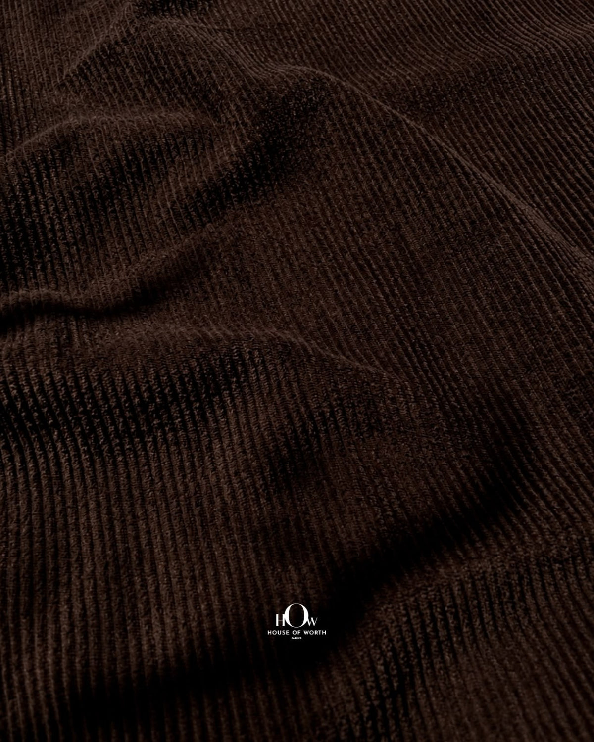 Imported brown ribbed corduroy fabric for trousers, pants and blazers