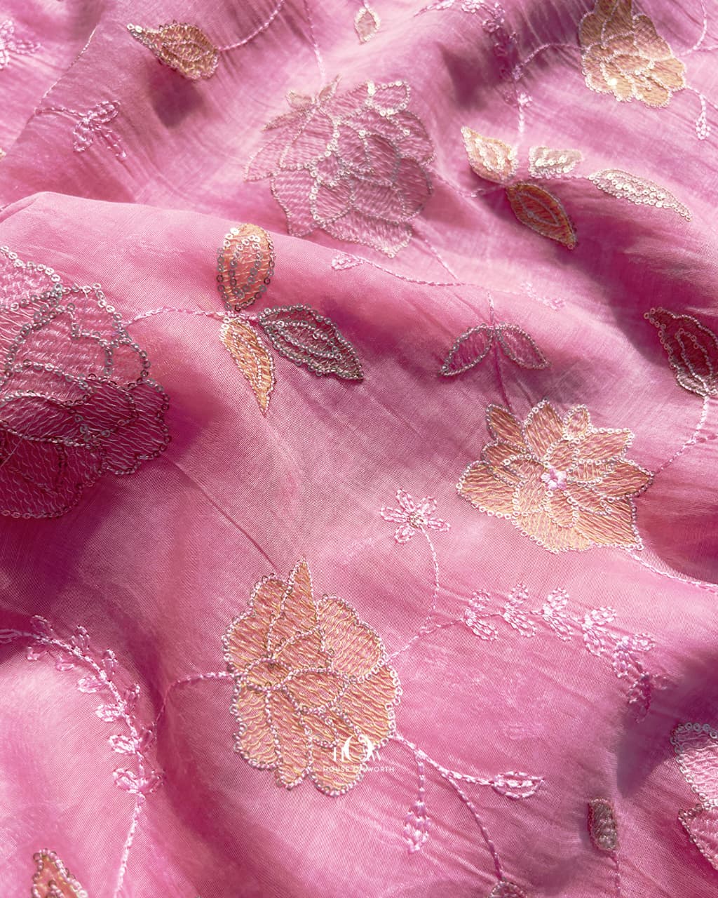 pure chanderi silk fabric 